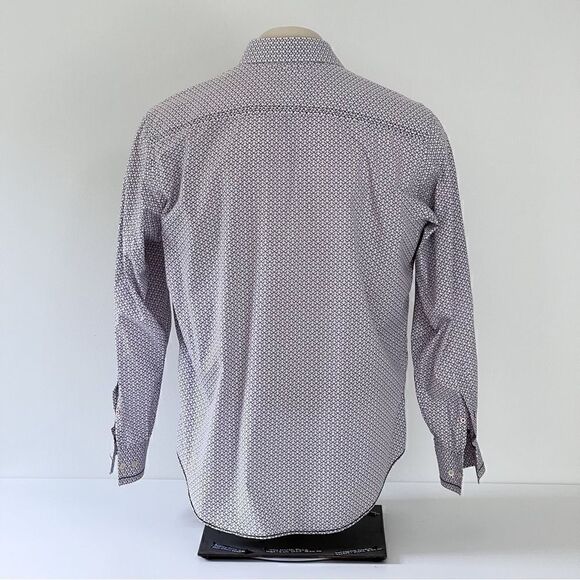 Bugatchi Uomo Long Sleeve Button Down Shirt Size L - Picture 3 of 9